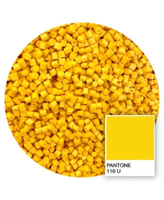 F-PLAJAUNELIEBH2 PLA+ Jaune 116U de la célèbre marque d'engins de chantier Pantone 3D filament Arianeplast 1.75mm fabriqué en...