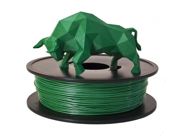 F-PLAVERTFON8 PLA vert foncé métallisé 3D filament Arianeplast 8kg fabriqué en France