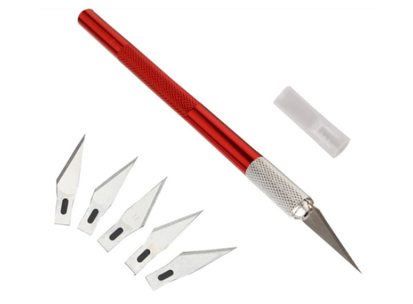Generic Kit d'outils couteau Scalpel en métal antidérapant avec 10 lames à  prix pas cher