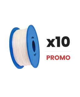 Pack x10 PLA ECO Blanc - 1kg - 1.75mm