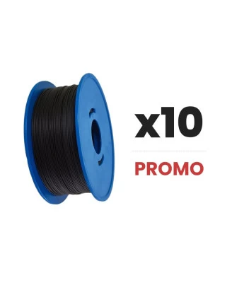 Pack x10 PLA ECO Noir 1kg 1.75mm - Arianeplast France