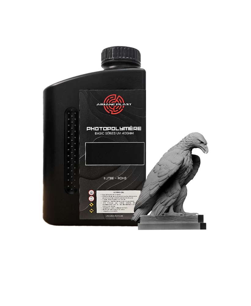 Résine Photopolymère Gris Foncé - Série J - 1L - Impression 3D Résine Photopolymère Gris Foncé - Série J - 1L - Impression 3D