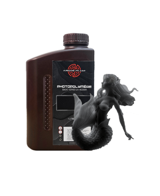 Résine Photopolymère Gris Foncé - Série S - 1L - Impression 3D