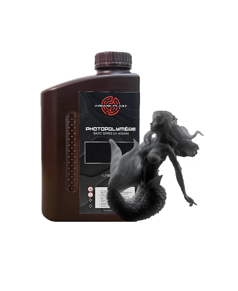Résine Photopolymère Gris Foncé - Série S - 1L - Impression 3D Résine Photopolymère Gris Foncé - Série S - 1L - Impression 3D