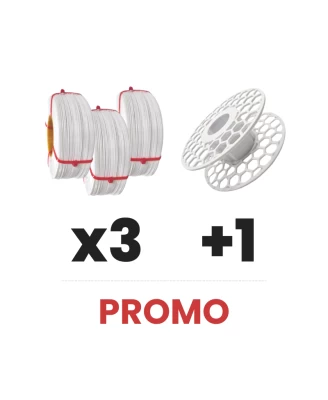 Pack x3 + Bobine - Refill PLA+ Blanc x3 et Bobine Refill