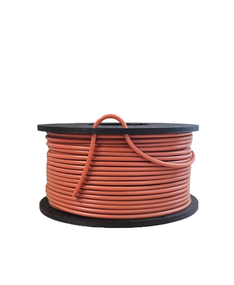 Fil Débrousailleuse 50m - Coupe Bordure 2.4mm - Nylon Orange Recyclé Rond