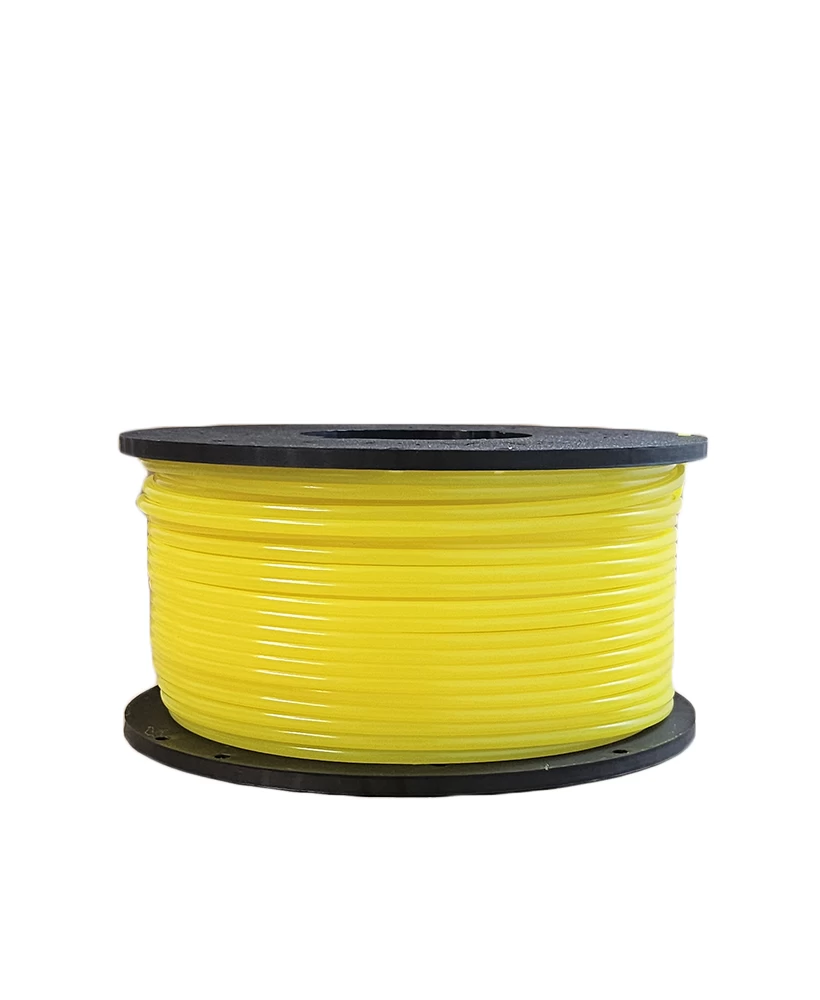Fil Débrousailleuse 50m - Coupe Bordure 3mm - Nylon Jaune Recyclé Rond